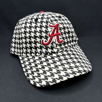 Vintage Alabama Crimson Tide Nike Houndstooth Strapback Hat NCAA