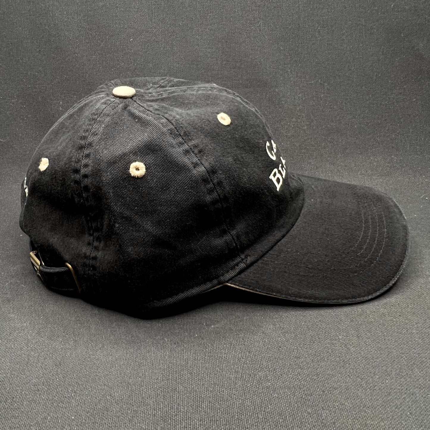 Retro Carte Blanche Napa Valley Strapback Hat Black AHEAD Vintage
