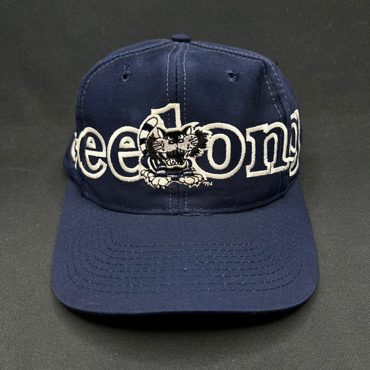 Vintage Geelong AFL Snapback Hat Big Logo Spellout Made in Taiwan