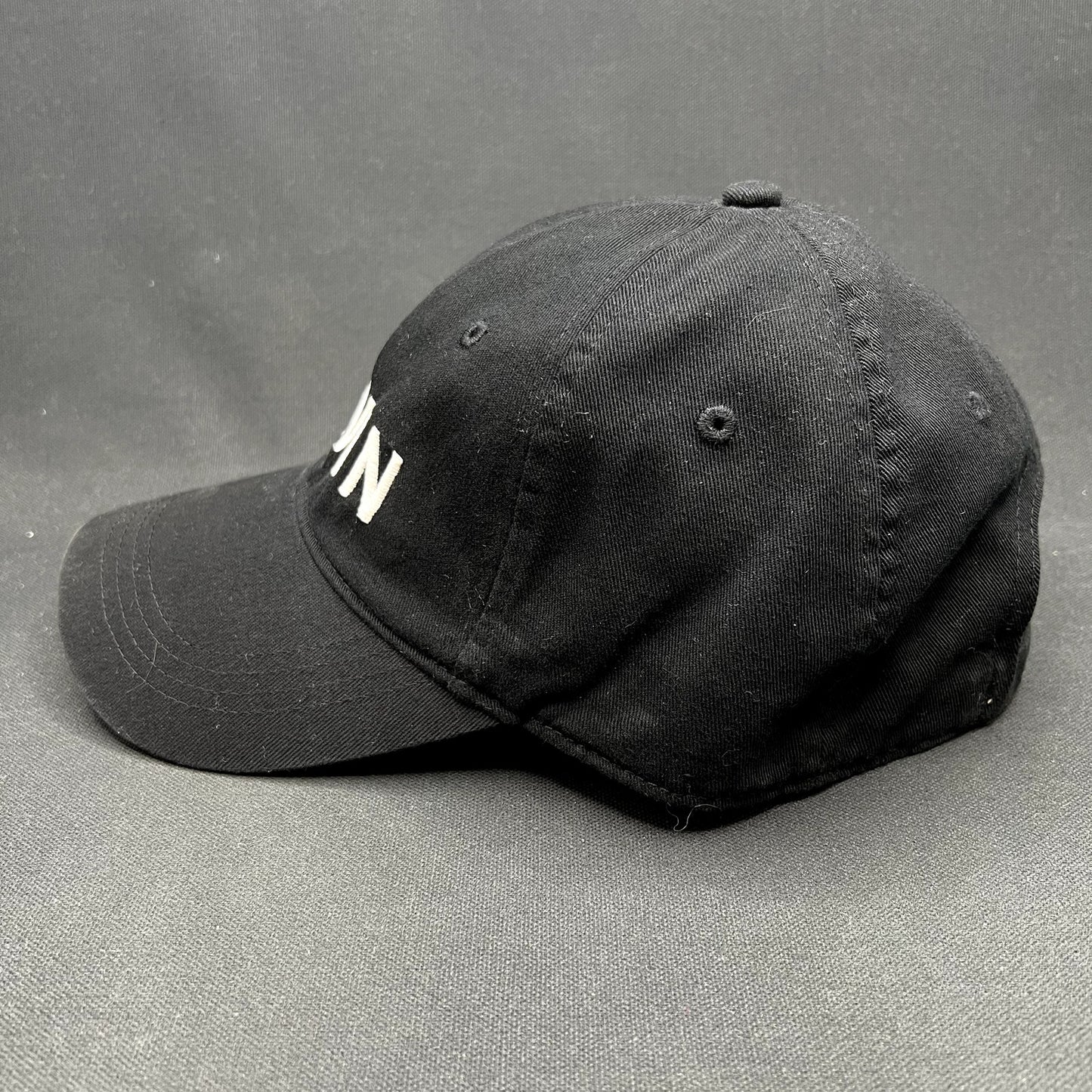 Vintage Calvin Klein CK Strapback Hat Black Minimalist Cap