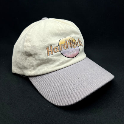 Hard Rock Cafe Pastel Logo Strapback Hat Rubi Cream Lavender Adjustable Cap