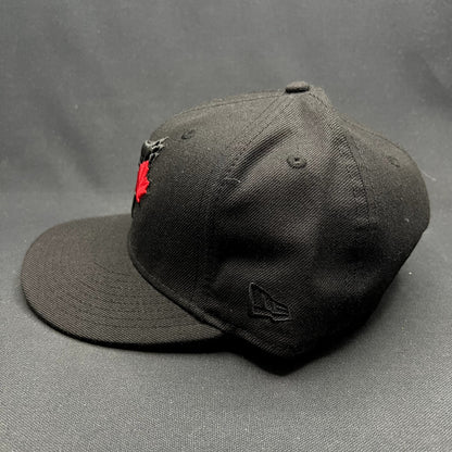 New Era Toronto Blue Jays Snapback Hat Black Red Maple Leaf MLB
