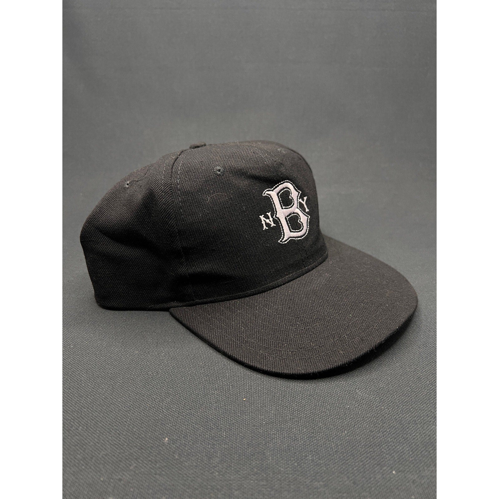 Vintage Brooklyn NY Logo Snapback Hat – Speedway Wool Blend Black Cap