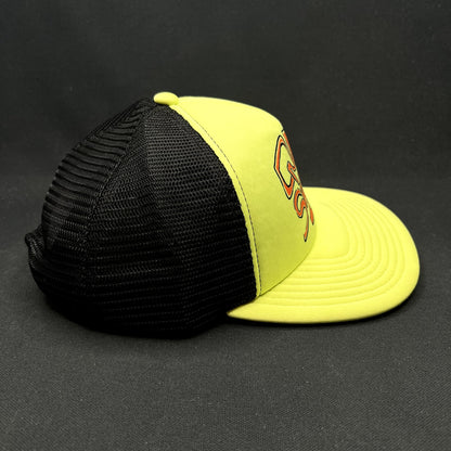 Quiksilver Neon Yellow Black Trucker Snapback Surf Skate Hat