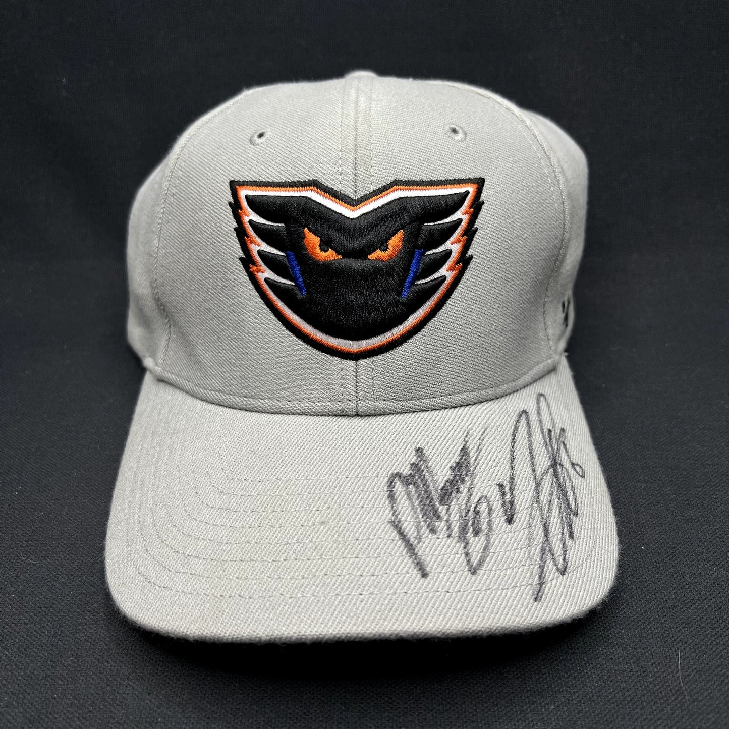 Lehigh Valley Phantoms Signed 47 Brand Stretch Fit Hockey Hat Gray