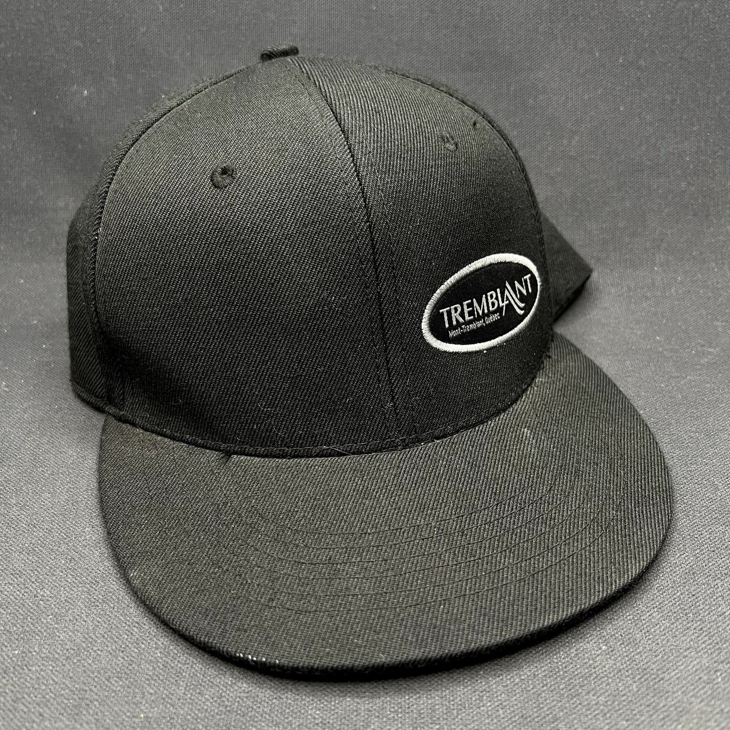 Mont Tremblant Quebec Black Snapback Hat Ski Resort Fits