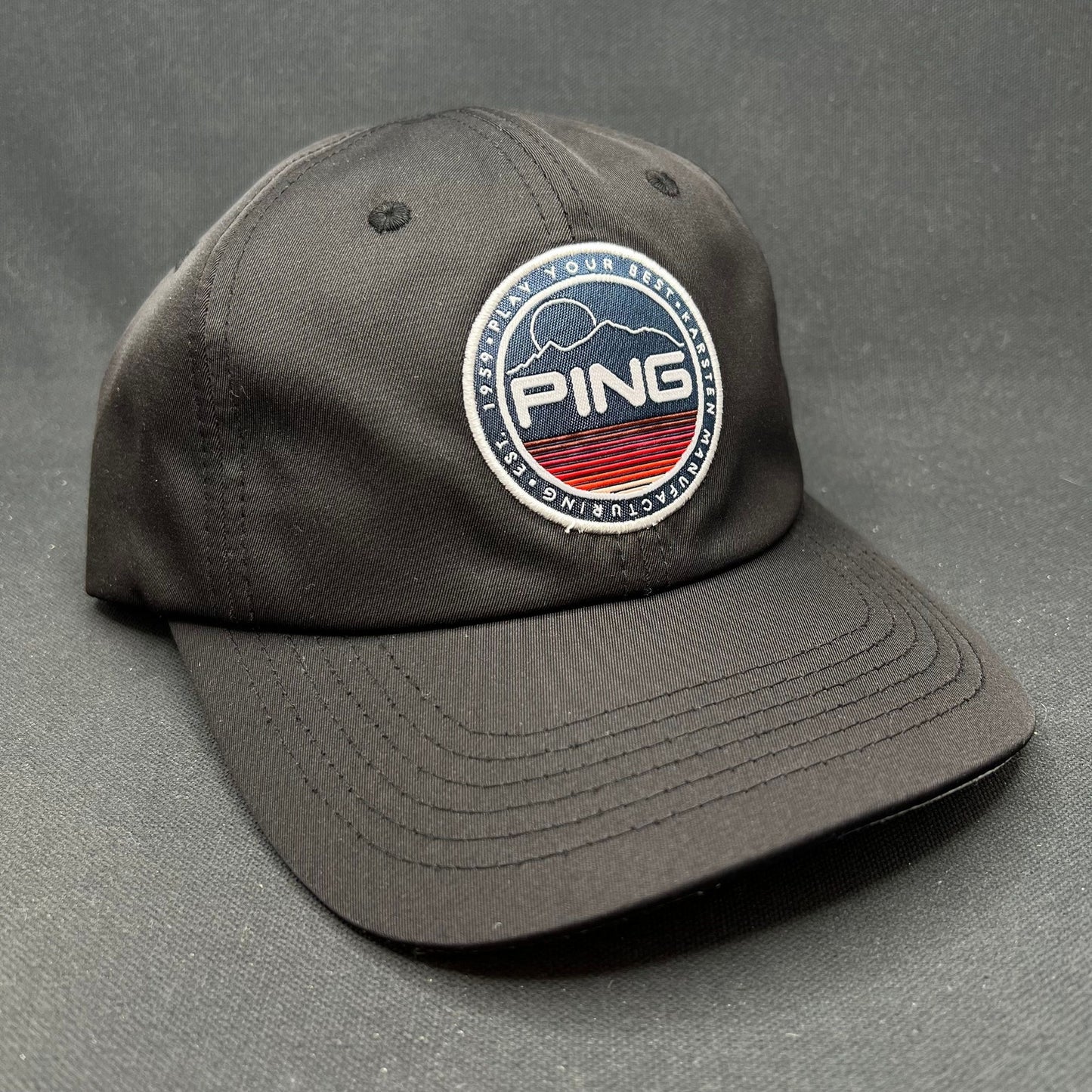 PING Golf Strapback Hat SensorCool Patch Logo Adjustable