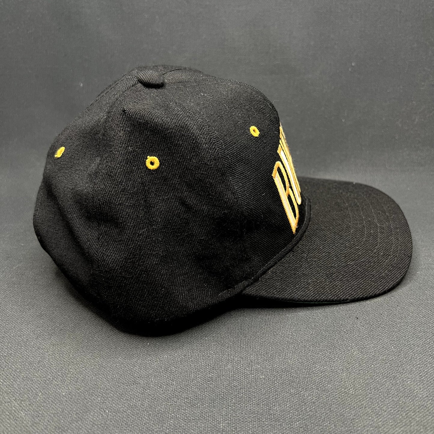 Vintage Burton Snowboards Fine Tree & Co. Snapback Hat Black