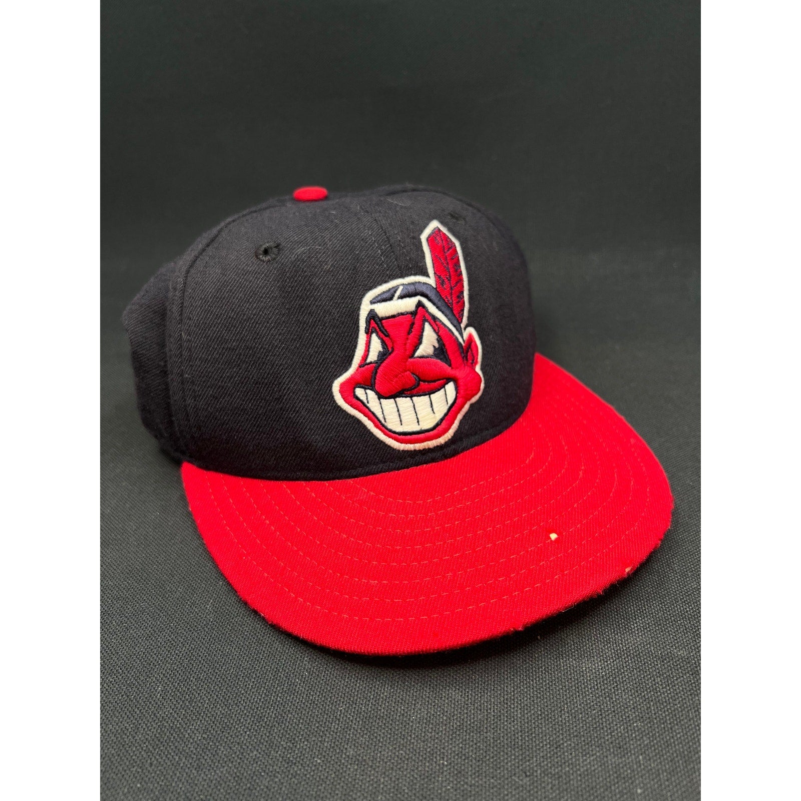 Vintage Cleveland Indians Chief Wahoo Hat New Era 59FIFTY 7¼ Diamond Collection