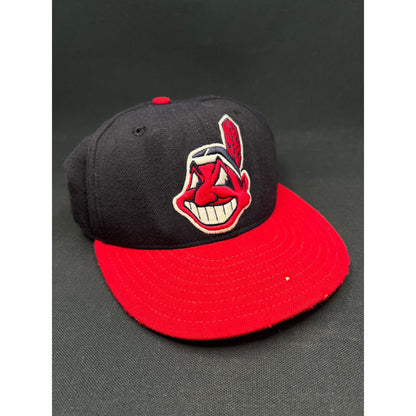 Vintage Cleveland Indians Chief Wahoo Hat New Era 59FIFTY 7¼ Diamond Collection