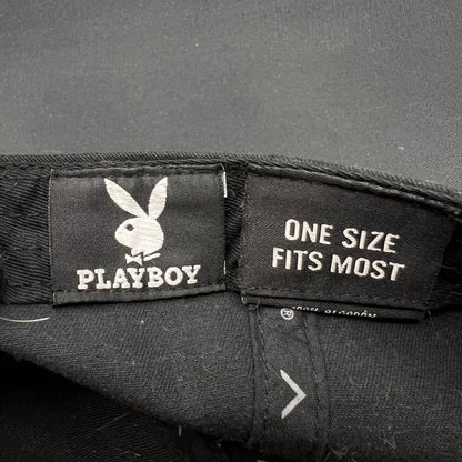 Playboy Metal Bunny Logo Strapback Hat Already Design Co
