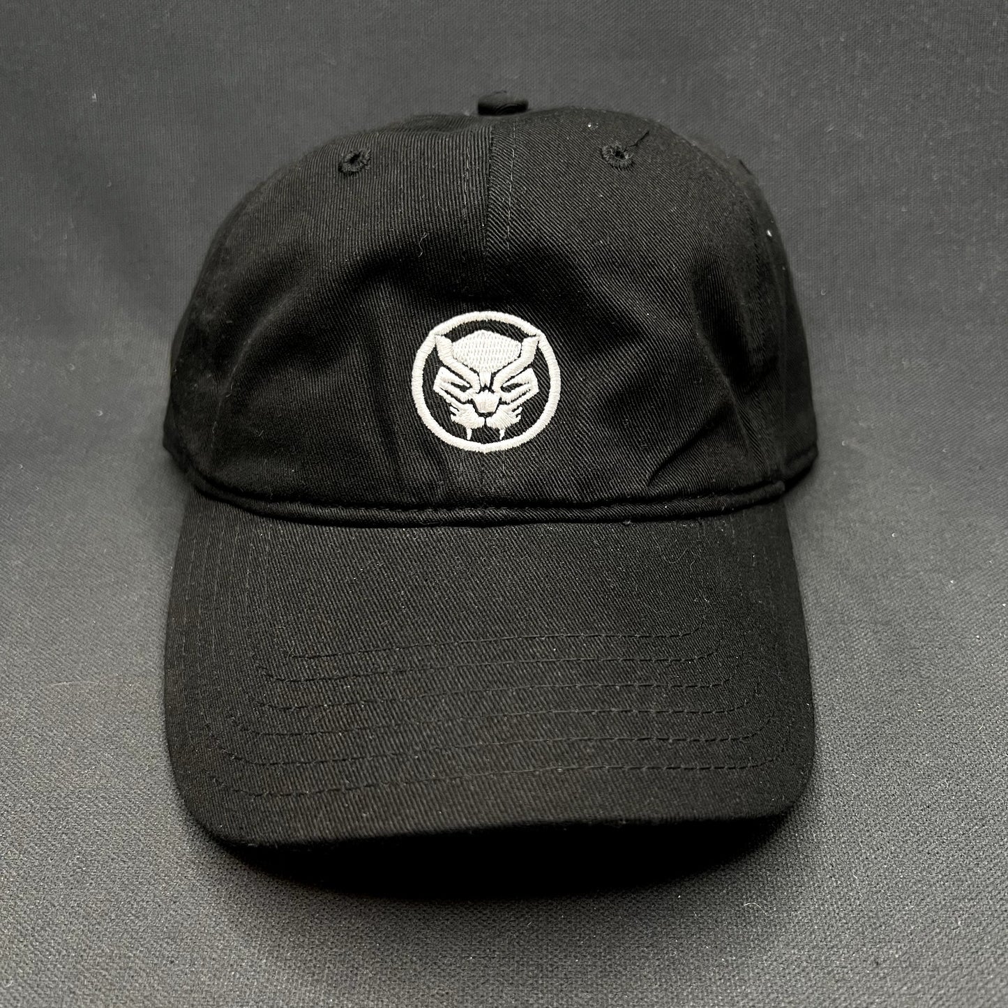 2018 Marvel Black Panther Logo Strapback Hat Movie Promo Cap