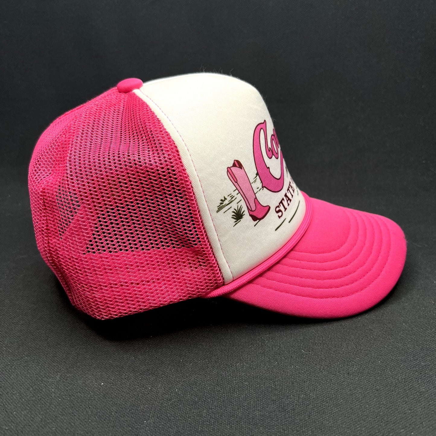 Shyanne Cowgirl State of Mind Pink Trucker Hat Western Snapback