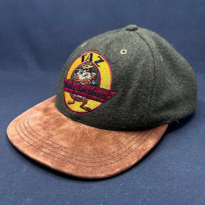 Vintage 1991 Taz Harley-Davidson Hat Acme Clothing Wool Suede USA