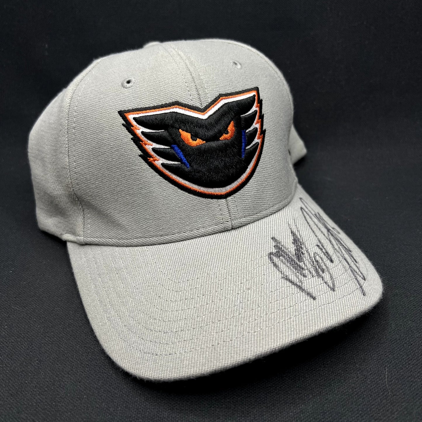 Lehigh Valley Phantoms Signed 47 Brand Stretch Fit Hockey Hat Gray