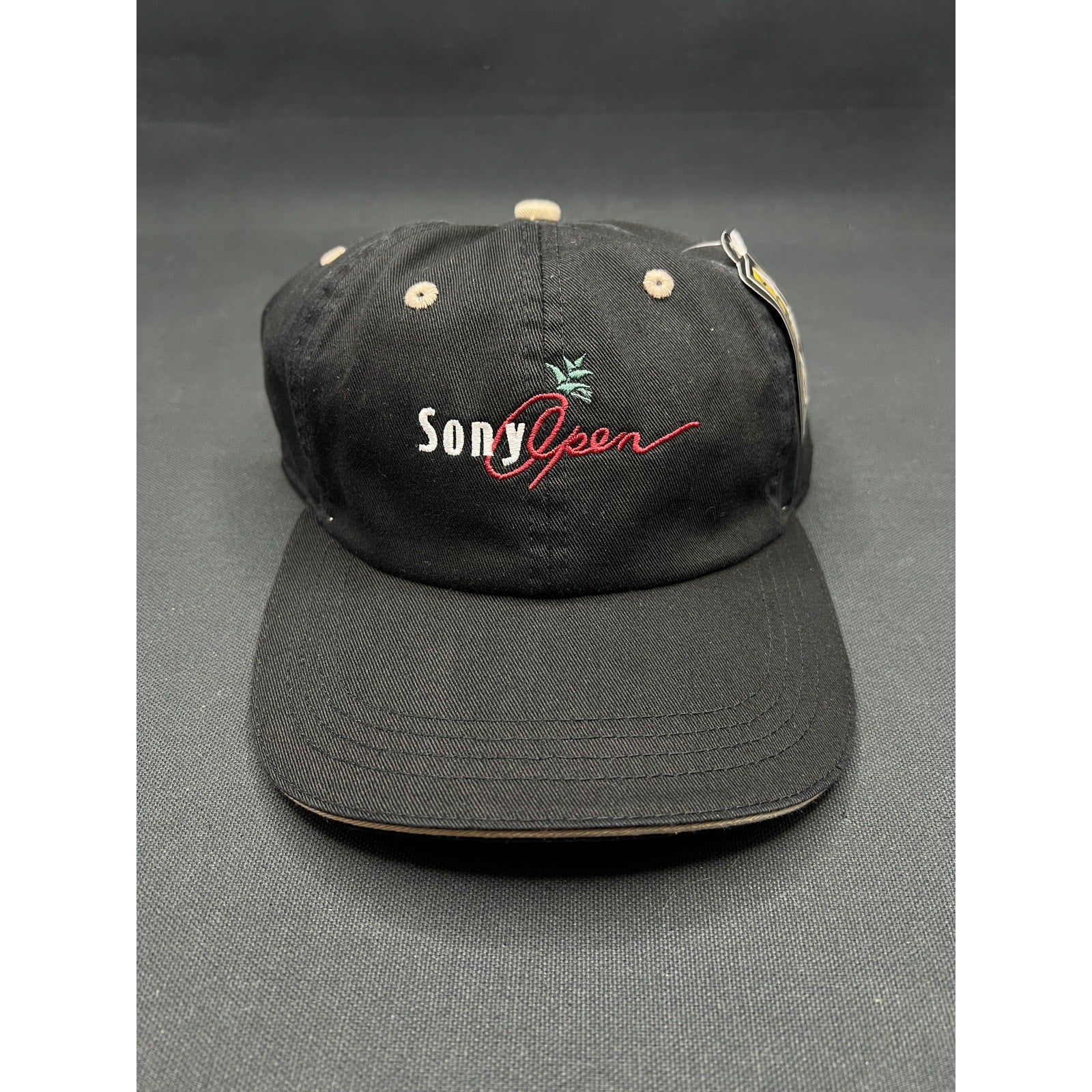 Sony Open Hawaii Golf Hat – Ahead Vintage Classic Cut Black Adjustable Cap