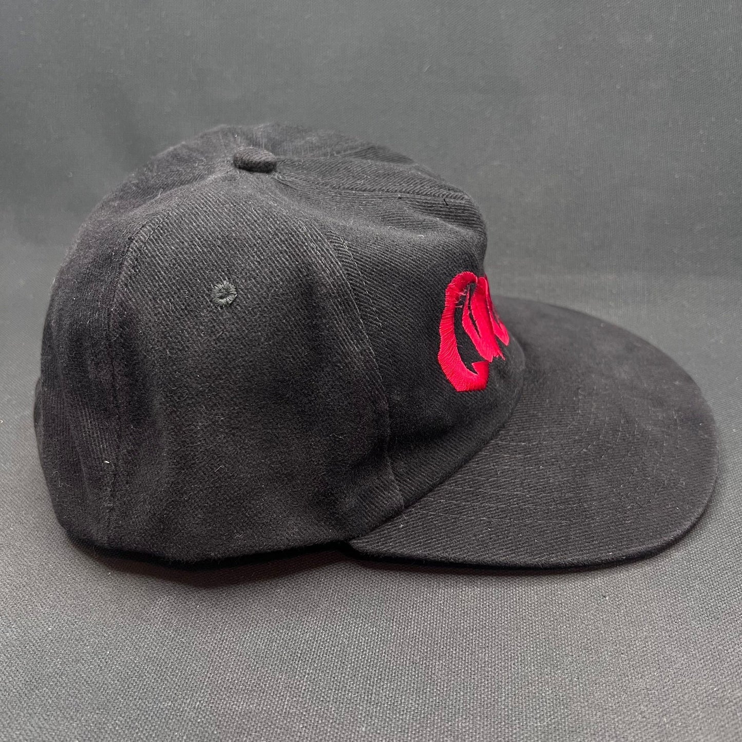 Curdled Metal Band Snapback Hat Black Red Logo Cap Mohrs