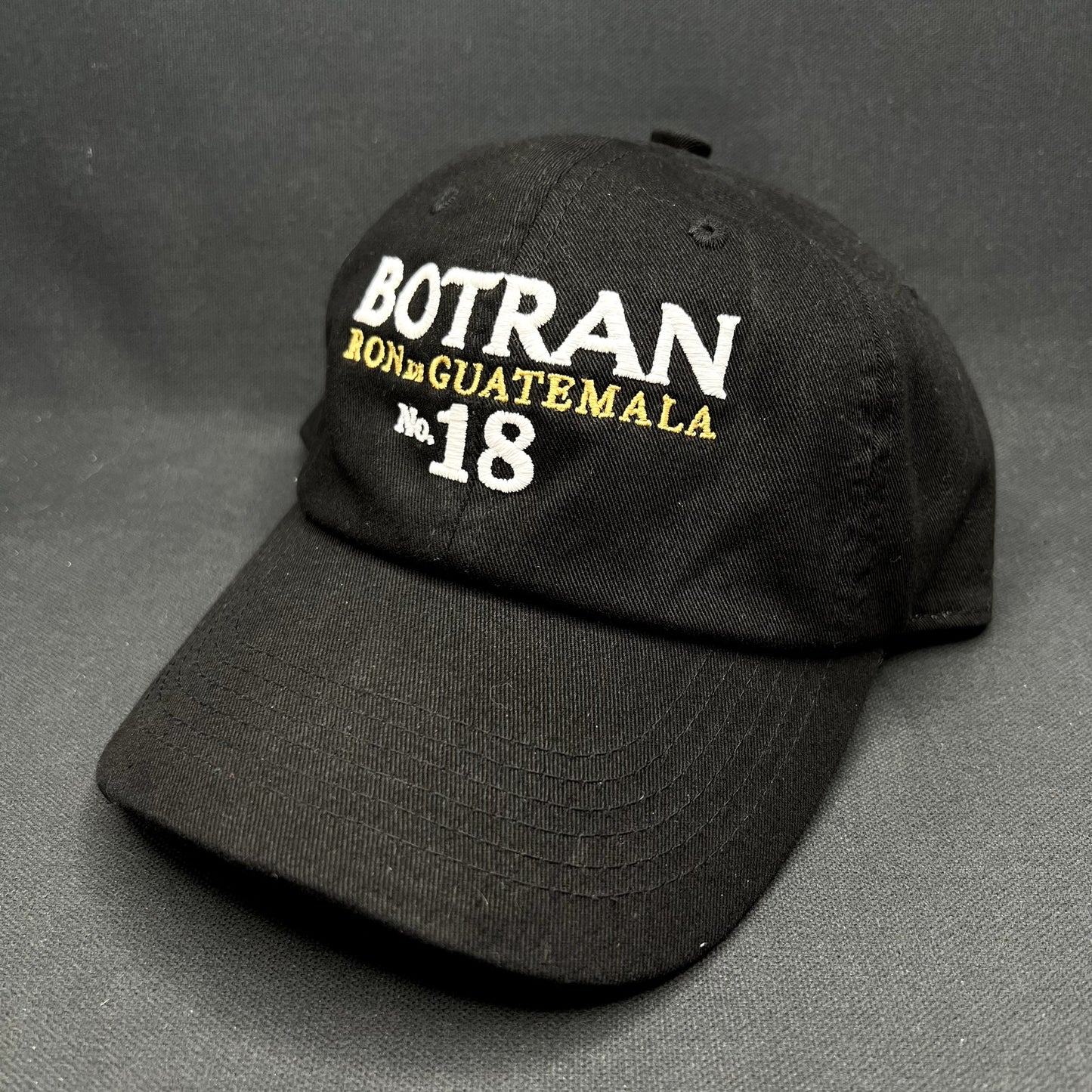 Botran Ron De Guatemala No 18 Strapback Hat Black Rum Distillery Cap