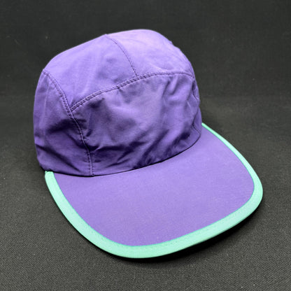 Patagonia USA Made Purple Teal Strapback Hat Retro Outdoor Hiking Cap Medium