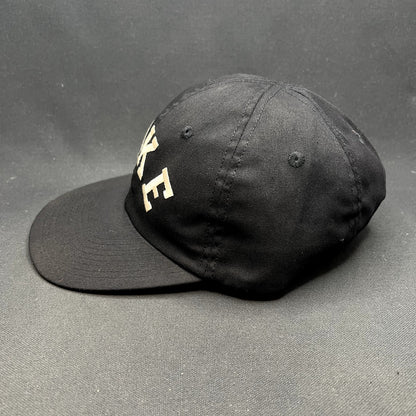 Vintage Nike Arch Spellout Strapback Hat Black Green Undervisor Taiwan 80s 90s