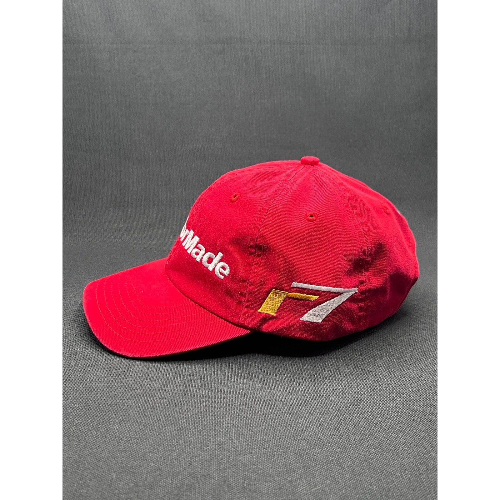 TaylorMade Golf Strapback Hat – Red Cotton Cap w/ Black Brim