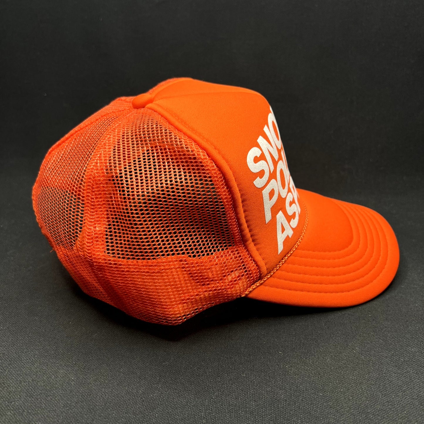 Snow Polo Aspen Trucker Snapback Hat Orange Otto Collection Ski Resort Cap