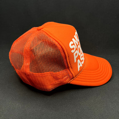 Snow Polo Aspen Trucker Snapback Hat Orange Otto Collection Ski Resort Cap