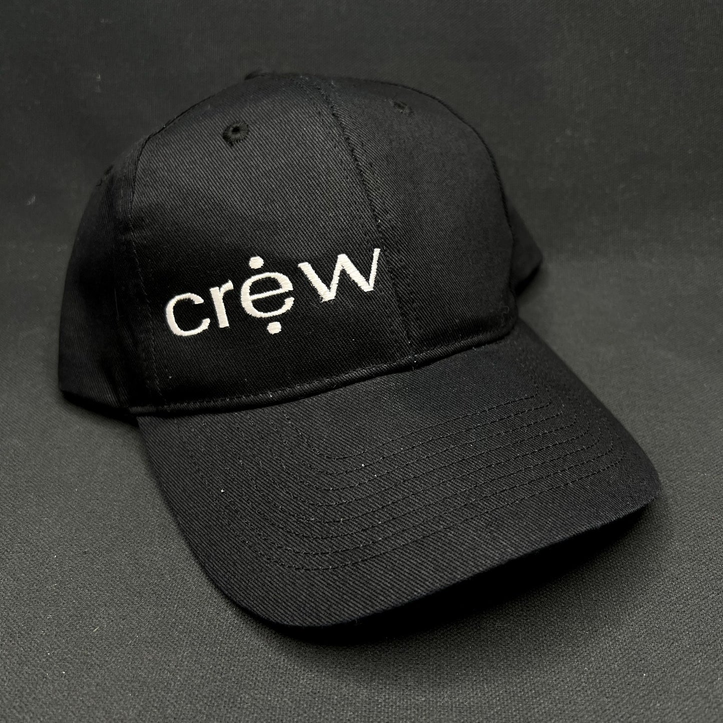 Crew Logo Snapback Hat Black KC Headwear Promotional Cap