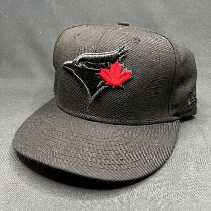 New Era Toronto Blue Jays Snapback Hat Black Red Maple Leaf MLB