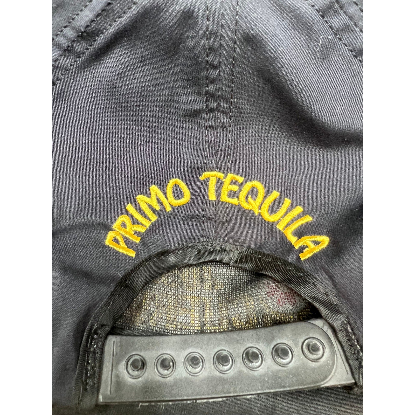 Vintage Jose Cuervo Primo Tequila Snapback Hat M&B Headwear USA Black & Gold