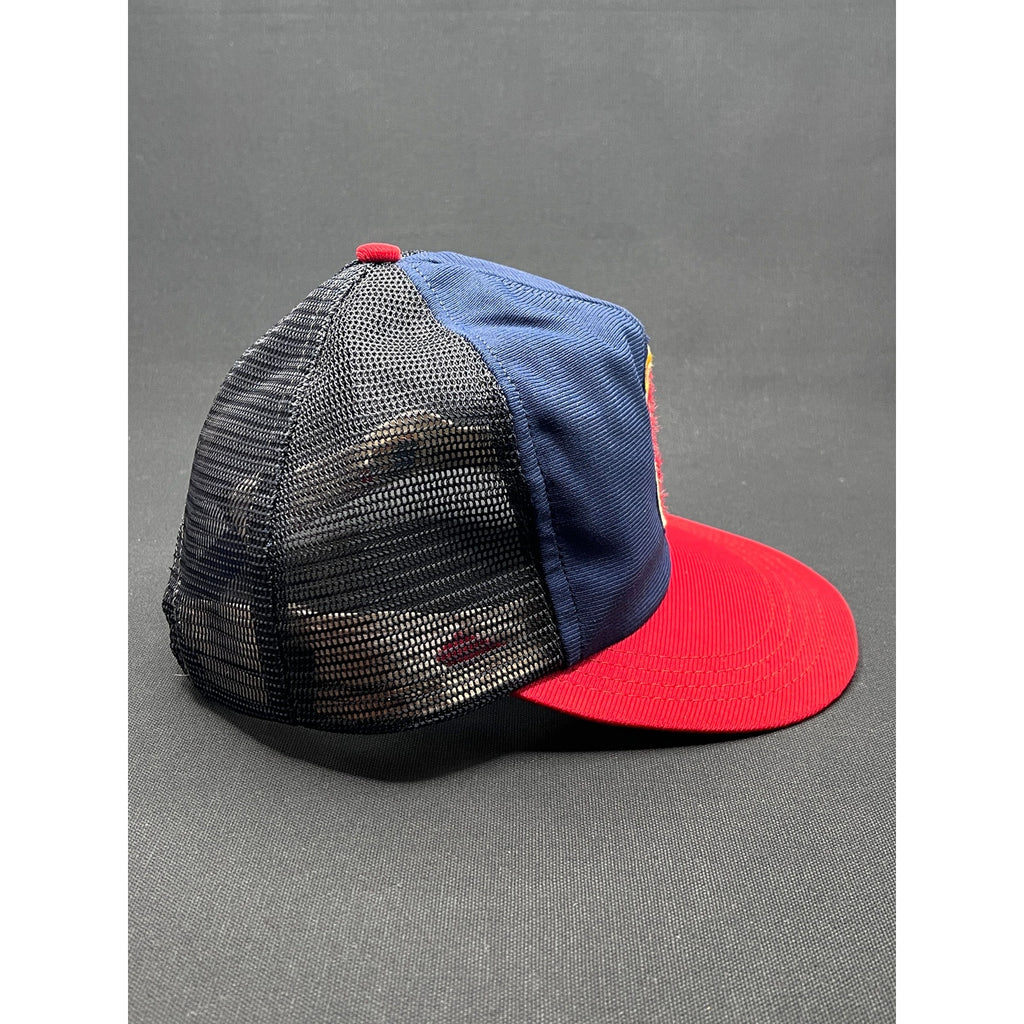 Vintage 1980s Anaheim Angels Trucker Snapback Hat MLB Mesh Made in USA