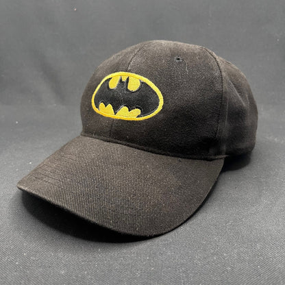 Vintage Batman Warner Bros Strapback Hat Black Logo Cap