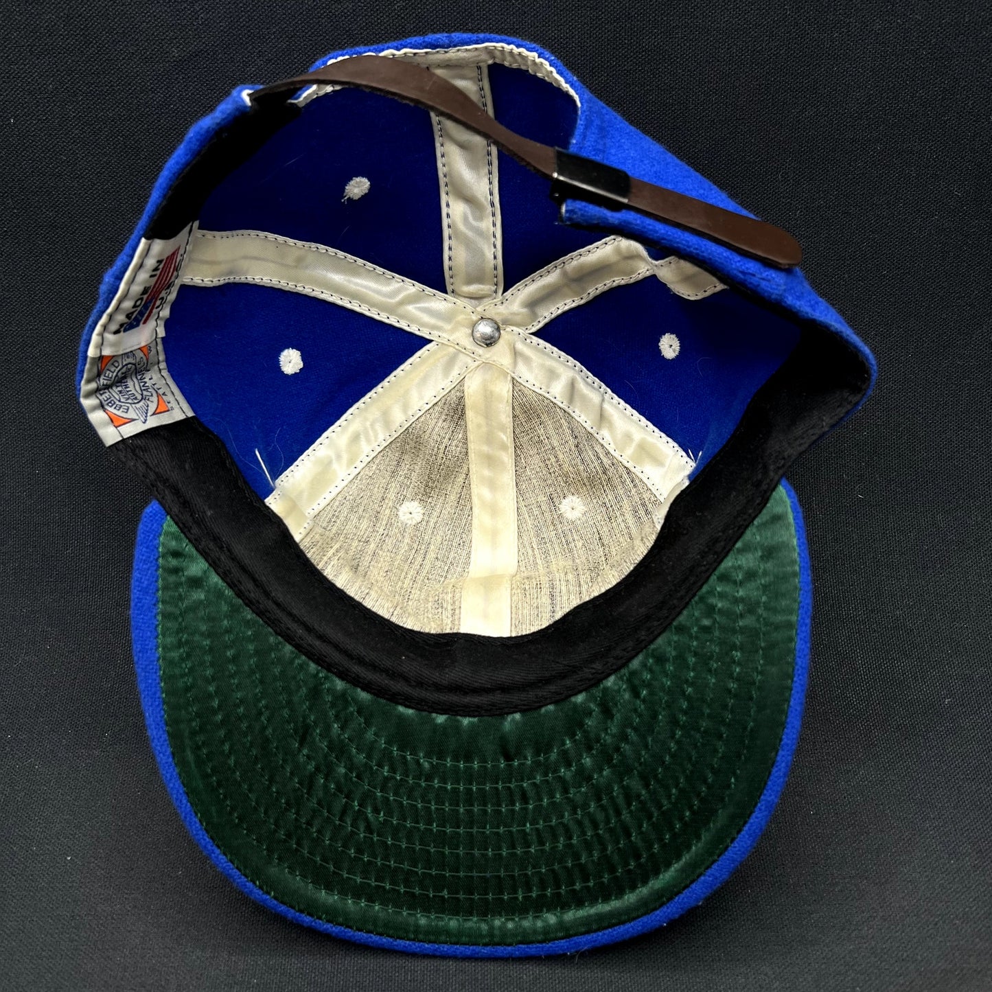 Santurce Cangrejeros Ebbets Field Flannels Strapback Hat Blue Made USAs