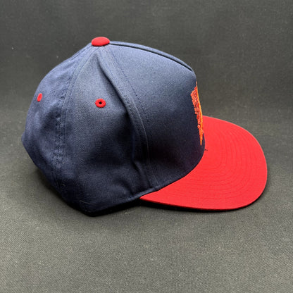 Atomic Skis Eiffel Tower Mosaic Snapback Hat Yupoong Classics Navy Red Ski