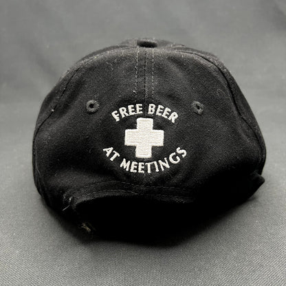 Vintage ASPA Ski Patrol Aspen Strapback Hat Ouray Sportswear Black