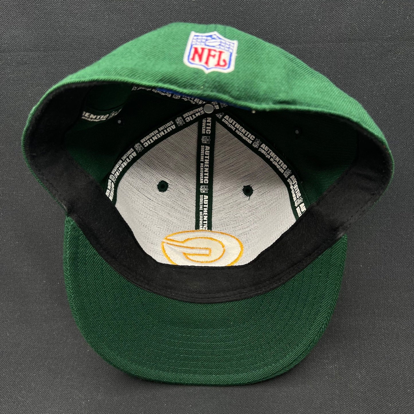 Vintage Green Bay Packers Reebok On-Field Fitted Hat Green