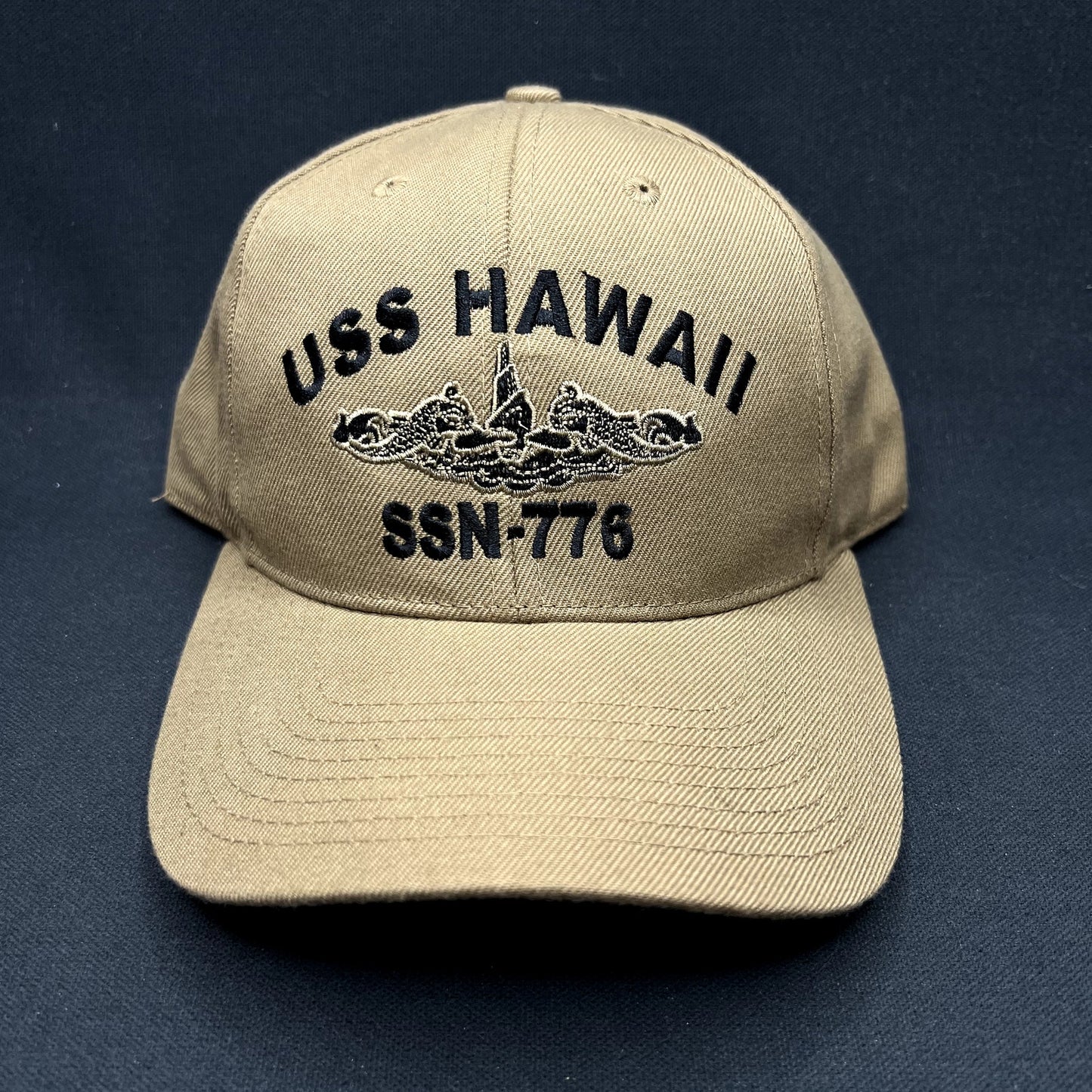 Vintage USS Hawaii SSN-776 Virginia Class Submarine Strapback Hat USA Made