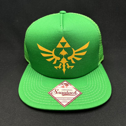 Legend of Zelda Skyward Sword Hylian Crest Trucker Snapback Hat Nintendo 2016