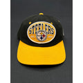 Vintage Pittsburgh Steelers Nutmeg Mills Snapback Hat – Black/Gold
