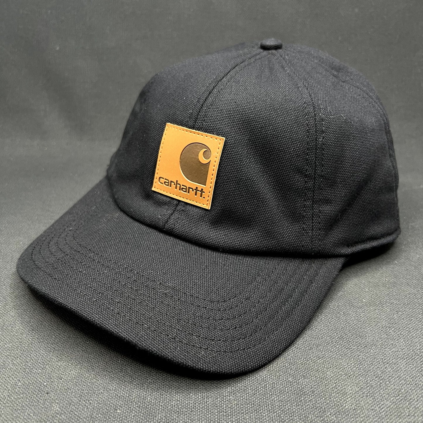Carhartt Duck Canvas Ear Flap Hat Black Workwear Cap