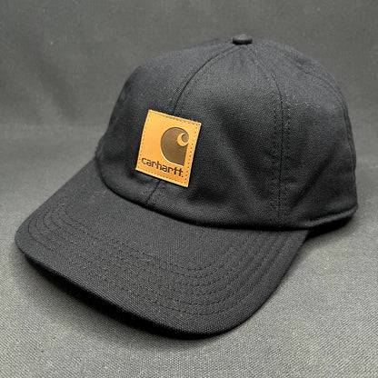 Carhartt Duck Canvas Ear Flap Hat Black Workwear Cap