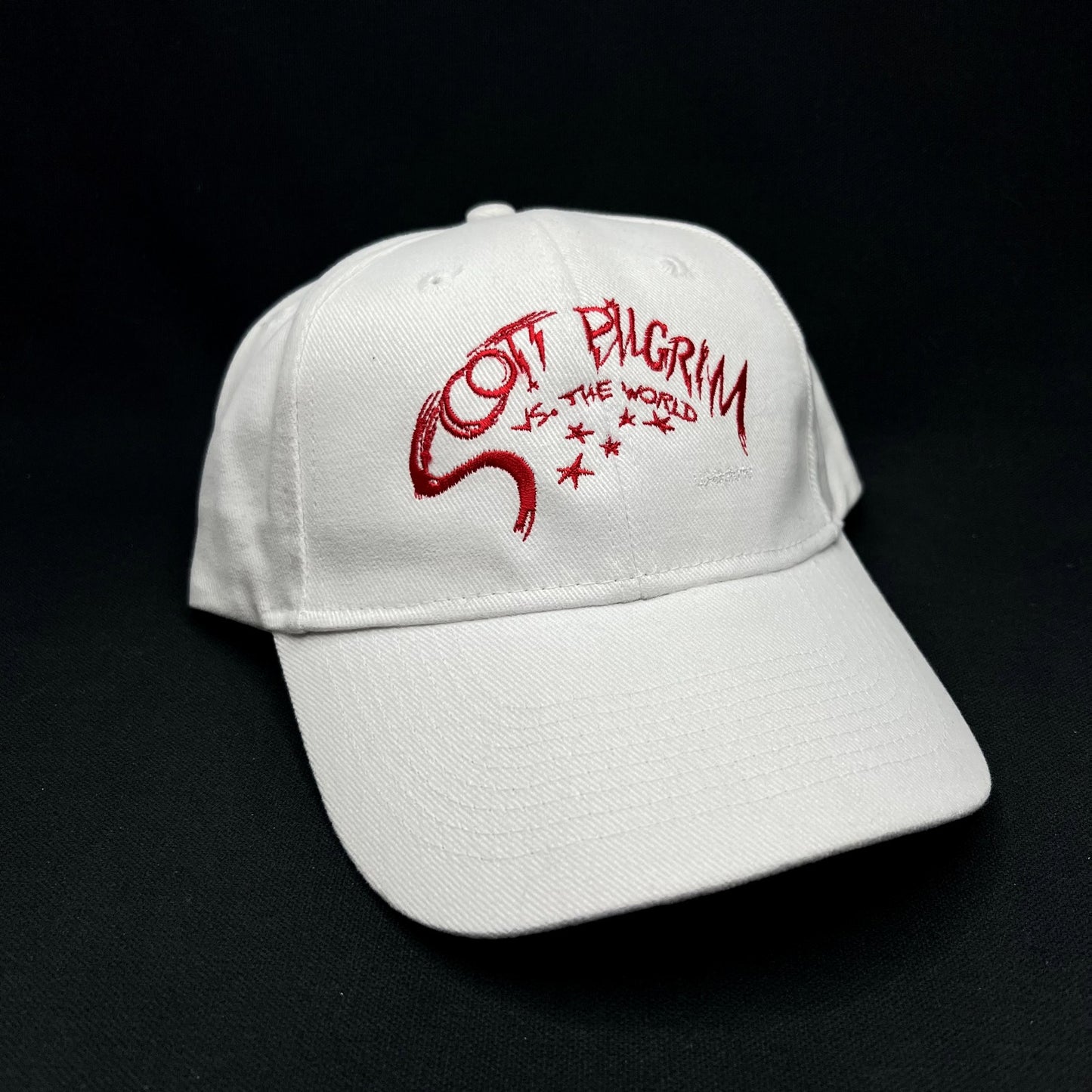 Scott Pilgrim Vs The World Movie Promo Strapback Hat White KC Caps