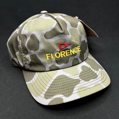 Florence Marine X Camo Snapback Hat Sample North Shore Tested Yupoongw