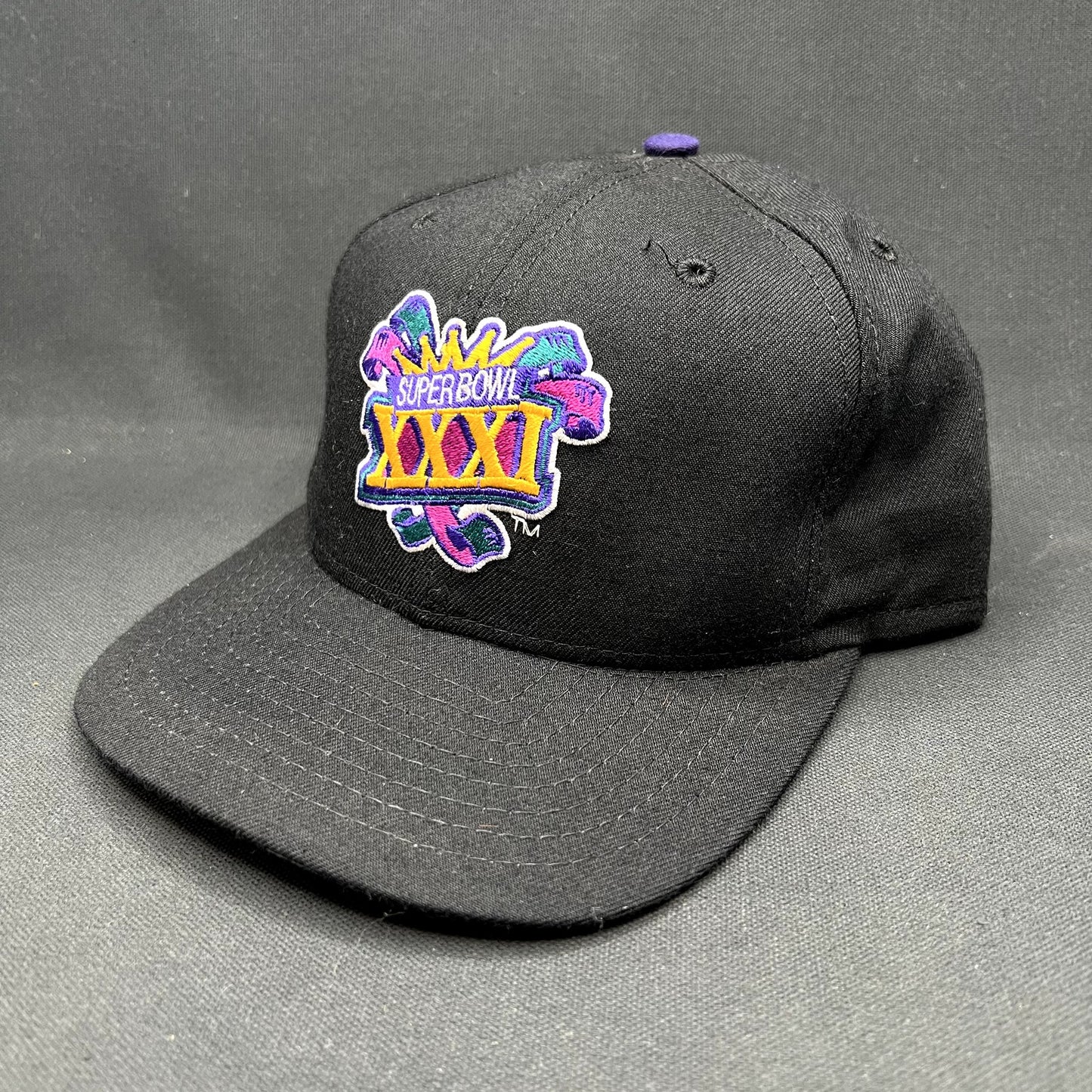 Vintage 1997 Super Bowl XXXI New Era Snapback Hat Superdome