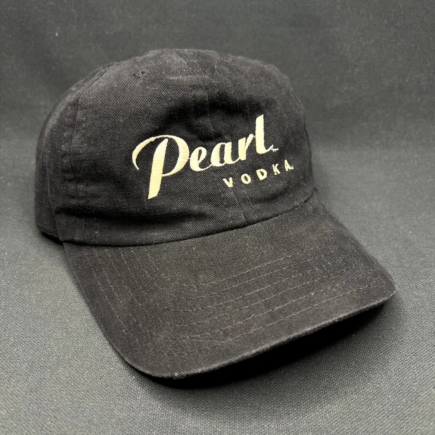 Vintage Pearl Vodka Snapback Hat Black USA Made Capstone Promo