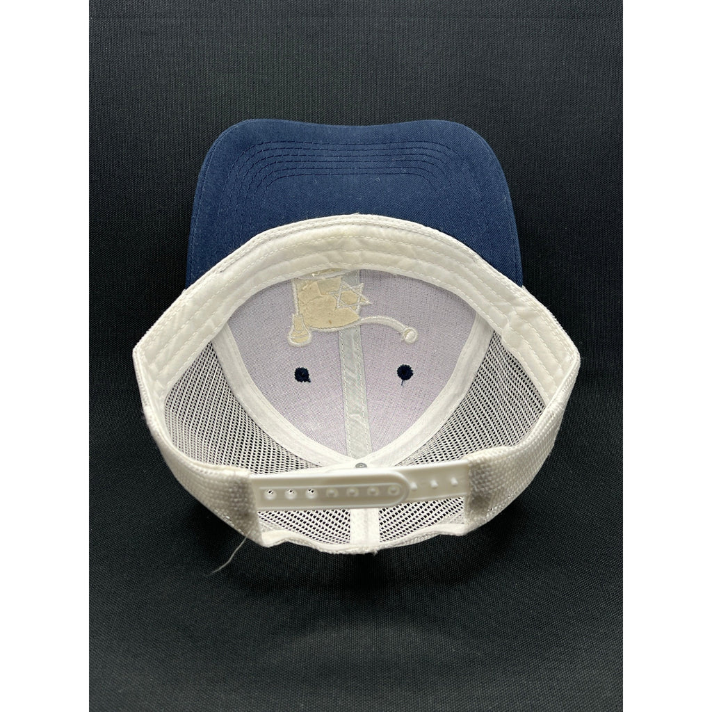 Israel Lacrosse Navy & White Trucker Hat – Embroidered Logo Snapback