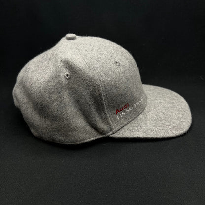 Audi FIS Alpine World Cup Wool Blend Snapback Hat Gray Felt Four Rings Cap