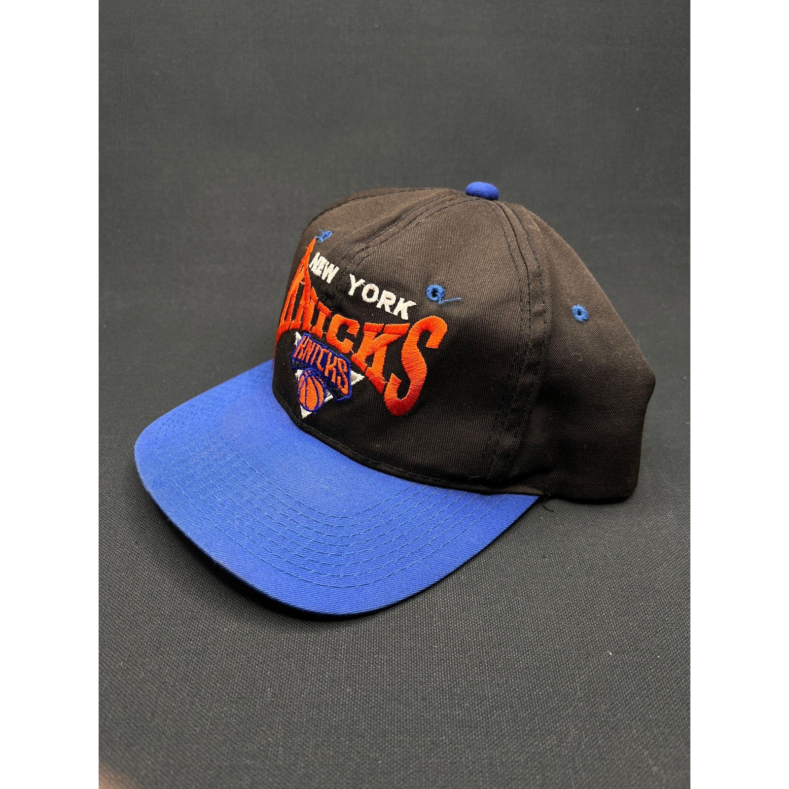 Rare Vintage 90s New York Knicks Script Snapback Hat The G Cap Korea