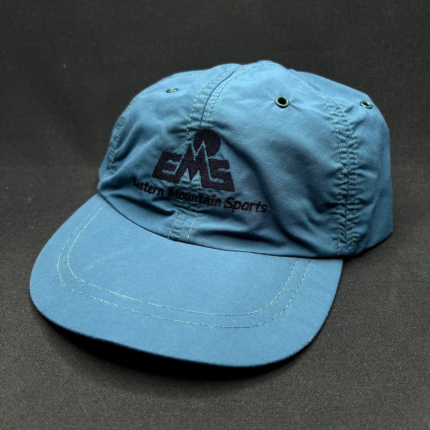 Vintage Eastern Mountain Sports EMS Made USA Nylon Strapback Camp Hat