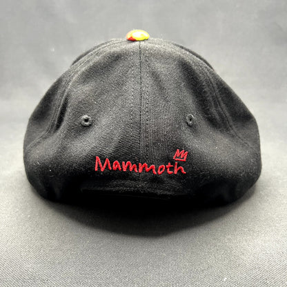 Mammoth Mountain Tropical Floral Brim Snapback Hat Black Resort Cap